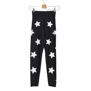 Ultracor Ultra High Lux Knockout Star Print Leggings Black White Ankle Size S